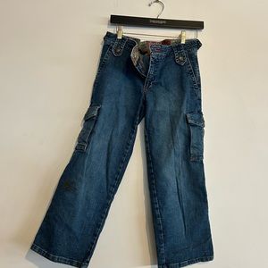 Riley Cropped Denim Cargo Jeans Women’s Size 26